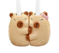 Porte-Style Unique Capybara - Rack De Rangement De Salle De Bain, Organisateur D'accessoires De Dentifrice | Stand De Papeterie De Conception Animale Antidérapante, Objet De Décoration De Bureau,