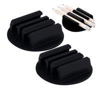 Porte-stylo à clip | 3 emplacements en silicone auto-adhésif multifonctionnel pour crayons, ciseaux, règles, enseignants, étudiants, artistes, dortoirs, hôpitaux, bibliothèques, studios, loisirs