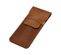 Porte-stylo à plume marron - Porte-stylo à bille fait main, Comme décrit, L, tendance.