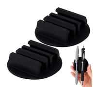 Porte-stylo adhésif | Support de table en silicone auto-adhésif avec 3 fentes multifonctions - Porte-crayons de bureau, pour Clima Quente Marches Aventures Viagens À Praia Viagem Familia Amig