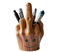 Porte-stylo amusant pour le doigt d'honneur - Porte-stylo fantaisie pour fournitures de bureau, espace de travail pour enseignants et étudiants, cadeau amusant (A)