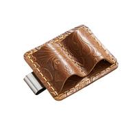 Porte-stylo avec clip en cuir pour journal ou crayon - Double fente pour journal, bloc-notes, planificateur