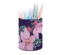 Porte-stylo colibri et orchidées, étui de rangement de bureau, fournitures de papeterie, support de pinceaux de maquillage