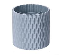 Porte-stylo de bureau avec rotation lisse à 360 degrés et cinq compartiments pour organiser les fournitures de bureau, les matériaux d'art, la maison et les outils de maquillage (bleu)