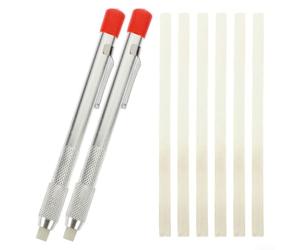 Porte-stylo de soudure avec 6 recharges, outil de marquage en métal pour soudure, construction, travail du bois, écriture lisse