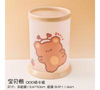 Porte-Stylo En Acrylique Transparent Kawaii, Organisateur De Bureau Ins Nouvelle Mode Ours Mignon Lapin Papeterie De Bureau Boîte De Rangement De Cosmétiques