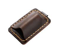 Porte-stylo en cuir avec clip pour carnet de notes - Emplacement unique pour bloc-notes, agenda, journal, presse-papiers, pochettes en cuir