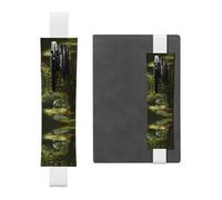 Porte-stylo en cuir avec motif GGNKDL Bulles à l'ombre pour journaux, agendas, planificateurs - Pochette à sangle réglable