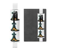 Porte-stylo en cuir blanc avec bande élastique réglable de 21,1 à 4,6 cm pour la plupart des carnets, journaux intimes YYHWHJDE