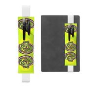 Porte-stylo en cuir blanc avec impression grenouille WZYWHJ dans un étang - Bande élastique en cuir PVC de qualité supérieure pour cahiers, journaux et planificateurs