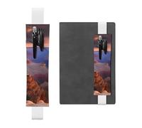 Porte-stylo en cuir blanc MJHKXLJ Beauty Grand Canyon avec bande élastique réglable de 21,1 à 4,6 cm pour ordinateur portable, agenda, journal intime