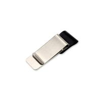 Porte-stylo en cuir et métal - Pour carnet de notes - Clip pour journaux, tickets - Papeterie décorative pour type 7 - Noir argenté