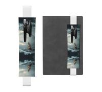 Porte-stylo en cuir marque-page GGNKDL A Ship in The Storm pour journaux, agendas, planificateurs - Pochette à sangle réglable