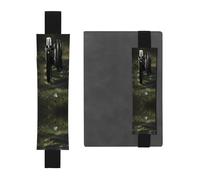 Porte-stylo en cuir marque-page GGNKDL Kite on The Grass Pattern for Hardcover Journals, agendas, planners - Sangle réglable