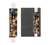 Porte-stylo en cuir marque-page GGNKDL The Little Mouse I Adore pour journaux, agendas, planificateurs - Pochette à sangle réglable