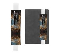 Porte-stylo en cuir marque-page GGNKDL The Rainbow After The Rain pour journaux, agendas, planificateurs - Pochette à sangle réglable