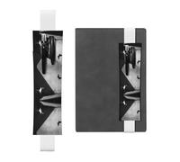 Porte-stylo en cuir marque-page LLKGOT chiot et papillon imprimé ombre pour journaux, agendas, planificateurs - Sangle réglable