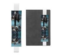 Porte-stylo en cuir marque-page LLKGOT The Water Laziness in The Ocean Printing pour journaux, agendas, planificateurs - Pochette à sangle réglable