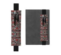 Porte-stylo en cuir, marque-page, technologie GGNKDL pour journaux, agendas, planificateurs à couverture rigide, pochette à sangle réglable