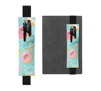 Porte-stylo en cuir noir avec bande élastique réglable de 21,1 à 4,6 cm pour la plupart des carnets, agendas et journaux intimes YYHWHJDE