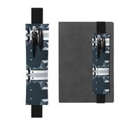 Porte-stylo en cuir noir WZYWHJ minimaliste silhouette de pingouin - Design élastique en cuir PVC de qualité supérieure pour cahiers, journaux et planificateurs