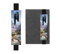 Porte-stylo en cuir noir YYHWHJDE Grand Canyon avec bande élastique réglable de 21,1 à 4,6 cm Convient à la plupart des ordinateurs portables agendas