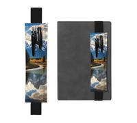 Porte-stylo en cuir noir YYHWHJDE Grand Teton avec bande élastique réglable de 21,1 à 4,6 cm Compatible avec la plupart des ordinateurs portables