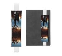 Porte-stylo en cuir pour marque-page RRKDOY Ears of Wheat in the Sun Imprimé pour journaux, agendas, planificateurs - Sangle réglable