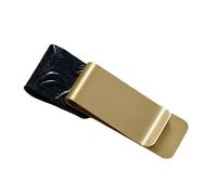 Porte-stylo en cuir synthétique 2,3 x 7,9 cm avec clip de poche pour journal, planificateur, presse-papiers, pince à stylo en acier inoxydable