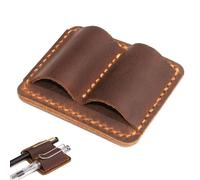 Porte-stylo en cuir synthétique pour ordinateur portable | Porte-stylo | Étui de rangement rétro fait à la main pour planificateur de voyage, journal de voyage, salle de classe, mur d'étudiant, sac à