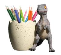 Porte-stylo en forme de dinosaure - Organiseur de bureau mignon, grand rangement de stylo, accessoire décoratif à la mode, tasse créative animale, décoration de table amusante | Porte-stylo de tasse