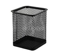 Porte-stylo en maille métallique - Rangement simple - Règle - Autocollants - Gomme - Récipient pour femme - Pour boucles d'oreilles, colliers et bagues - Support mural