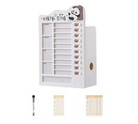 Porte-stylo - Gestion du temps - Organiseur de bureau - Auto-discipline - Carte perforée - Planificateur d'étudiant - Fournitures de bureau - Crayon d'autodiscipline - Carte perforée - Stylo