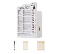 Porte-stylo - Gestion du temps - Organiseur de bureau - Auto-discipline - Carte perforée - Planificateur d'étudiant - Fournitures de bureau - Crayon d'autodiscipline - Carte perforée - Stylo