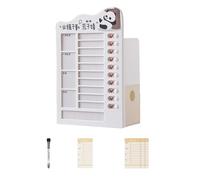 Porte-stylo - Gestion du temps - Organiseur de bureau - Auto-discipline - Carte perforée - Planificateur d'étudiant - Fournitures de bureau - Crayon d'autodiscipline - Carte perforée - Stylo