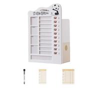 Porte-stylo - Gestion du temps - Organiseur de bureau - Auto-discipline - Carte perforée - Planificateur d'étudiant - Fournitures de bureau - Crayon d'autodiscipline - Carte perforée - Stylo