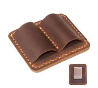 Porte-stylo pour carnet de notes en cuir synthétique, porte-stylo pour planificateur - Étui de rangement rétro fait à la main pour planificateur de voyage, journal de voyage, salle de classe, mur