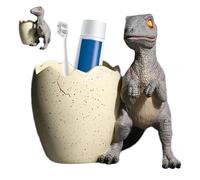 Porte-stylo pour dinosaures - Outil de simulation de résine | Seau de rangement rond de 13 cm, 445 g, série Tyrannosaurus Rex, décoration de table pour articles de papeterie créative pour, Athlon