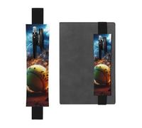 Porte-stylo réglable, marque-page avec bande élastique noire, imprimé tennis éclair, pochette à crayons en cuir, pour journal ou carnet, Noir , Taille unique, Porte-stylo réglable pour journaux