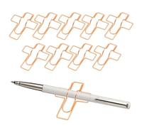 Porte-Stylo Trombone | 10 Pièces Accessoires de Journal Métalliques Colorés,Porte Stylo Livre Porte Crayon - Pour Voyageurs Étudiants Bureau À Domicile École Salle De Classe Planche À Pince