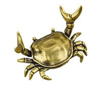 Porte-stylo unique | Repose-stylo antique en forme de crabe d'haltérophilie - Sculpture animale unique pour décoration de la maison, école, exposition