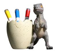 Porte-stylos décoratifs pour bureau, porte-crayon amusant en forme de dinosaure, organisateur de stylos en résine pour bureau, salle classe, style maison, 2 supports décoratifs pour, crayons
