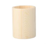 Porte-stylos en bois pour organisation de bureau - Pot à crayons à peindre pour l'école - Boîte de rangement pour pinceaux de maquillage - 8 x 8 x 10 cm (C)