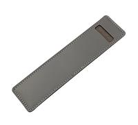 Porte-stylos en cuir synthétique - Étui à crayons en cuir synthétique - Étui de protection de couleur unie pour stylo, stylo capacitif, gomme, gris, Refer to description, Antique