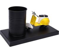 Porte-stylos Rond Porte-crayons stylisé pour bureau Vintage Makeup Brush Organizer Multifunctional Home Office Supplies Yellow L Motorcycle Model