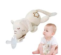 Porte-sucette Animal en peluche,Porte-sucette Animal | Porte-sucette Snuggle,Attache-sucette douce et adorable pour la peau, compatible avec la plupart des sucettes.
