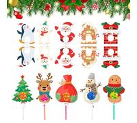 Porte-Sucette de Noël | Décorations Emballage Sucre d'Orge Elfe,Décorations Mignons pour Dessert Chocolat Hiver Table Accueil Maison Bureau Classe Fête Rassemblement,Événement Anniversaire Mariage Sal