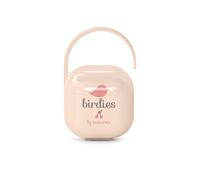 Suavinex – Boîte à tétine Birdies pour 2 sucettes, étui résistant, anse flexible – Rose