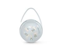 Suavinex, Boîte à Tétine Duo pour 2 Sucettes, Pochette Double avec Compartiments Indépendantes et Anse Flexible pour Sac ou Berceau, Étui Hygiénique, Bébés +0 Mois, Wonderland Lapins Bleu