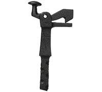 Porte Support - Portail - Montage au sol - Taille 1 - Fonte malléable noir laqué